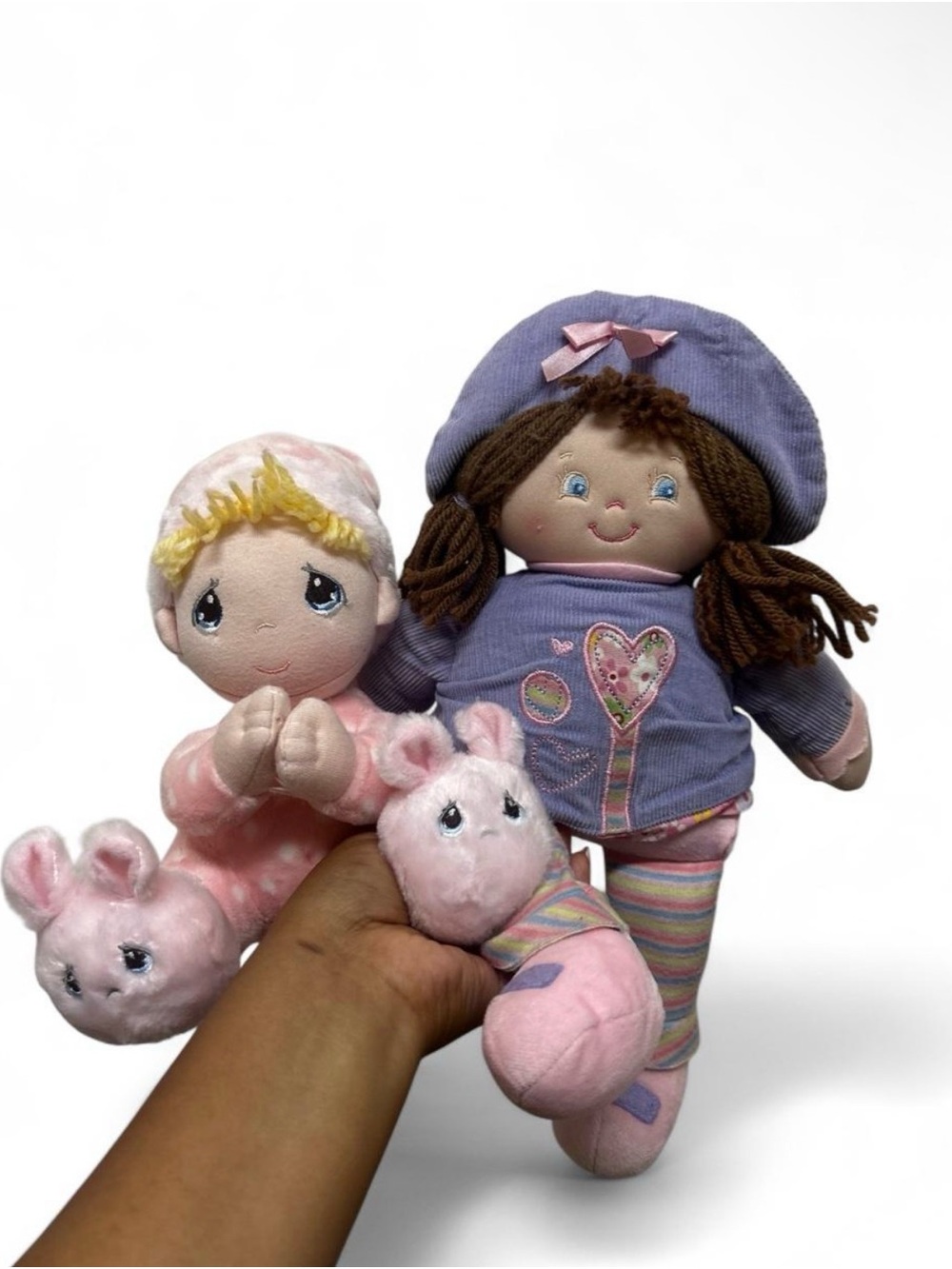 Gund baby and precious moments dolls